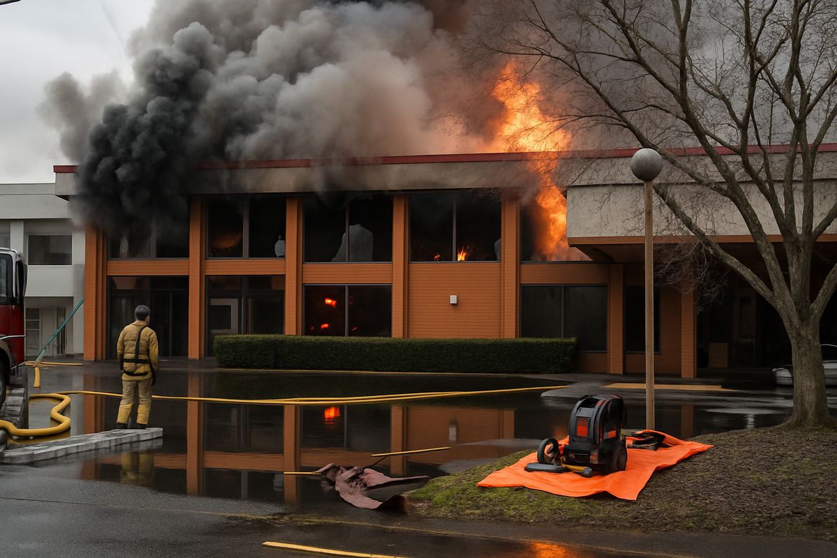 Red Lion Hotel in Kelso Engulfed in Major Fire, Prompting Multi-Agency Response